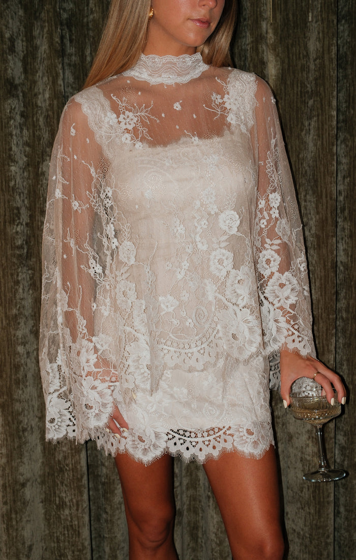 Destiny Cape ~ Devoted White Lace