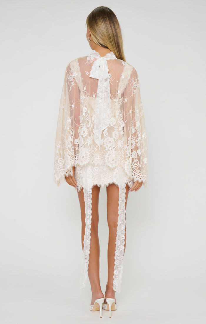 Destiny Cape ~ Devoted White Lace
