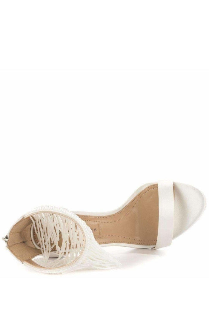 BCBGMAXAZRIA Devine High Heel Beaded Ankle Dress Sandals - Runway Catalog