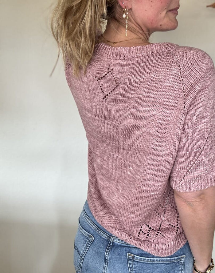 Diamond line tee v - neck by Siersknit, knitting kit in Önling No 14