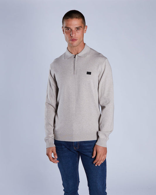 Dino Knit Polo Beachcomber Marl