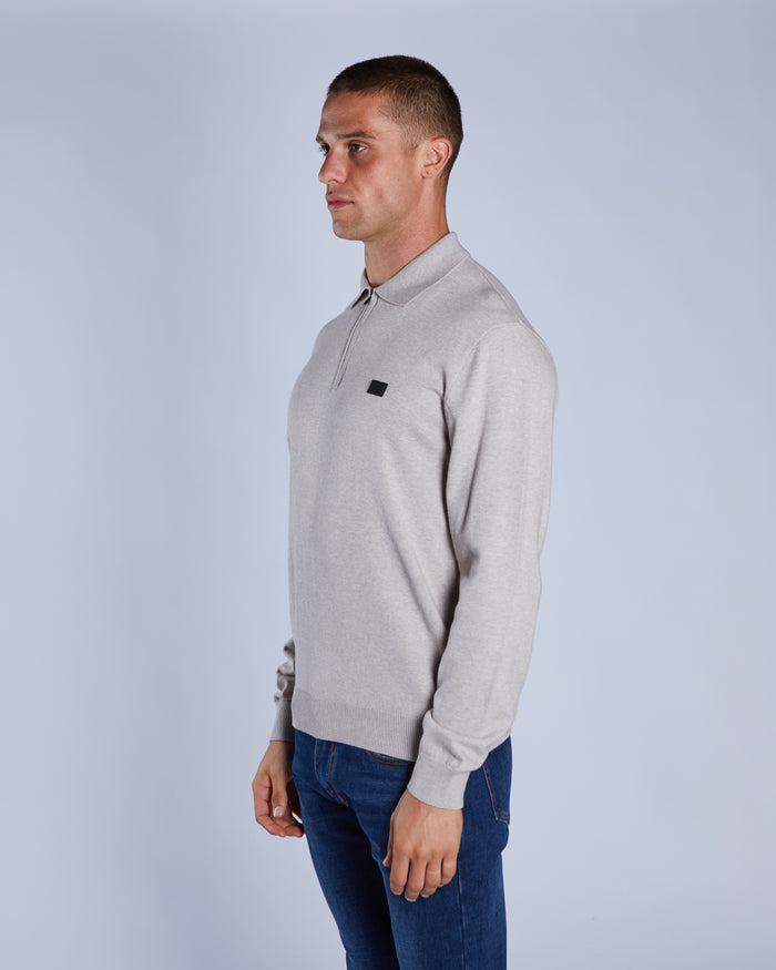 Dino Knit Polo Beachcomber Marl