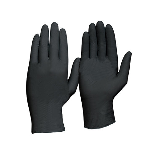 Disposable Nitrile Powder Free, Heavy Duty, Black Gloves