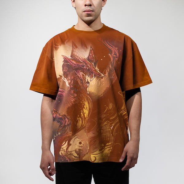 Dragonstorm: Betor Oversized Print Grail Tee - Heroes & Villains-Magic: The Gathering-T-Shirt