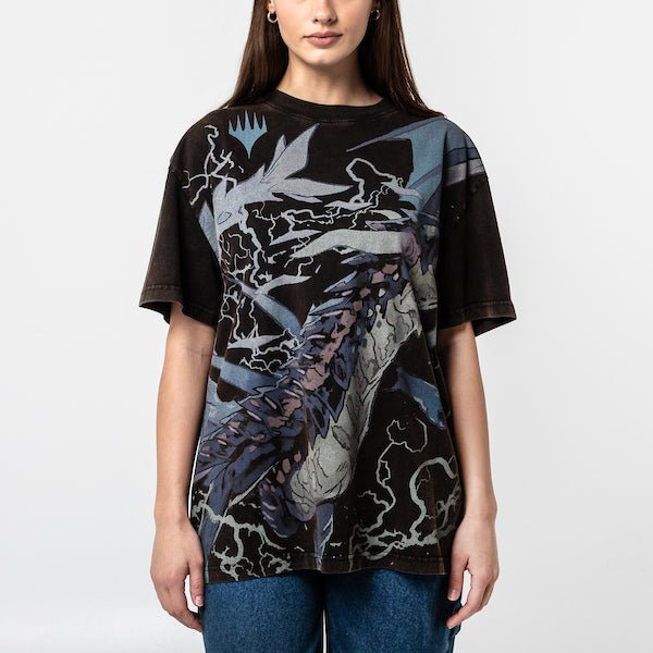 Dragonstorm: Neriv Oversized Print Grail Tee - Heroes & Villains-Magic: The Gathering-T-Shirt