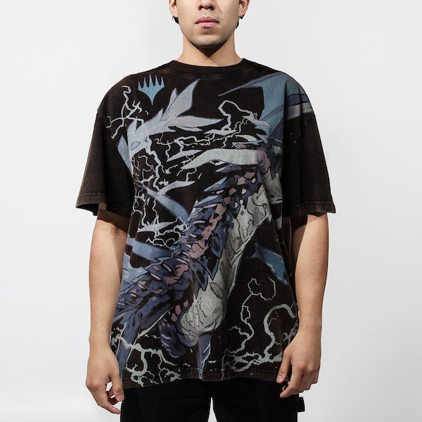 Dragonstorm: Neriv Oversized Print Grail Tee - Heroes & Villains-Magic: The Gathering-T-Shirt
