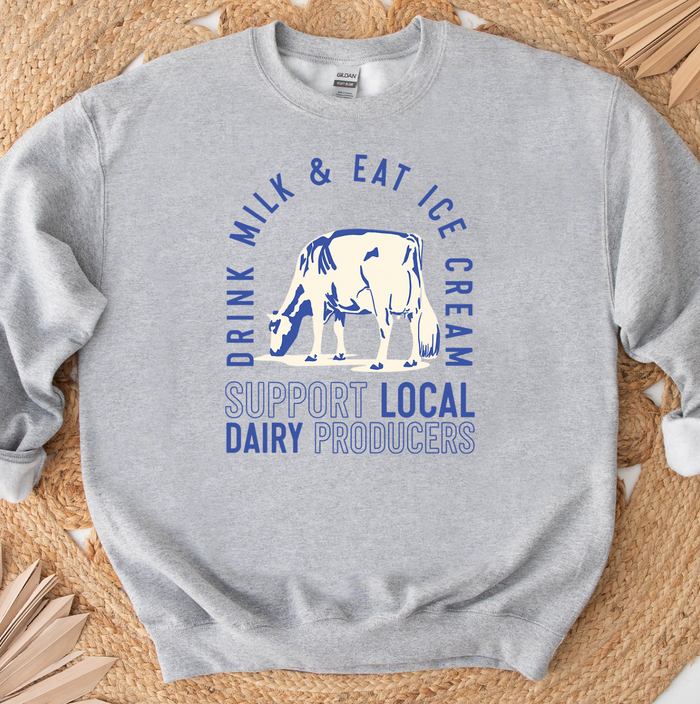 DRINK MILK - EAT ICE CREAM – Crewneck