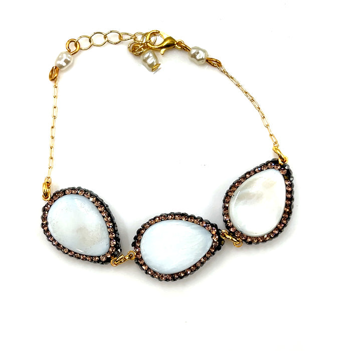 Style the Druzy 925 Sterling Silver Bracelet exclusively at Born To Glam