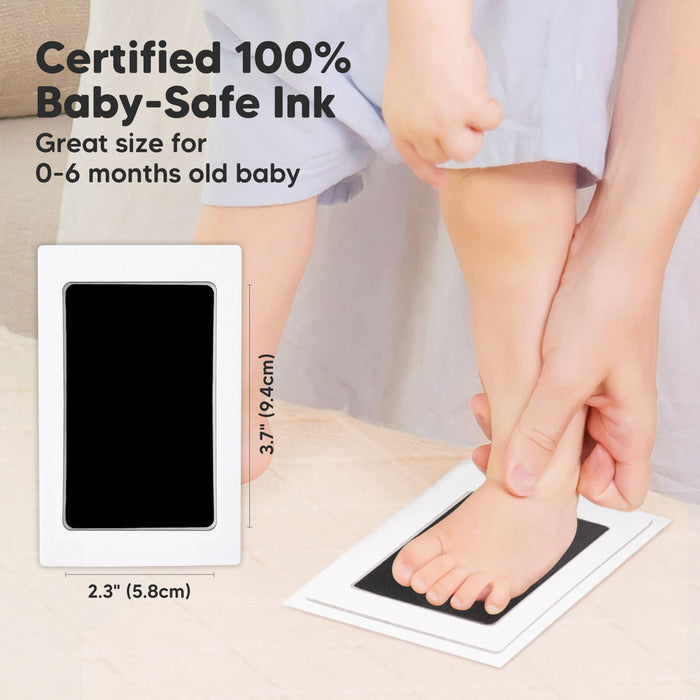 Certified 100% Baby-Safe Ink: Great size for 0–6 months old baby, 2.3" x 3.7" (5.8cm x 9.4cm)