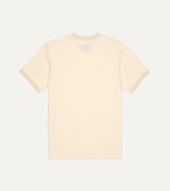 Ecru Tonal Ringer T-Shirt