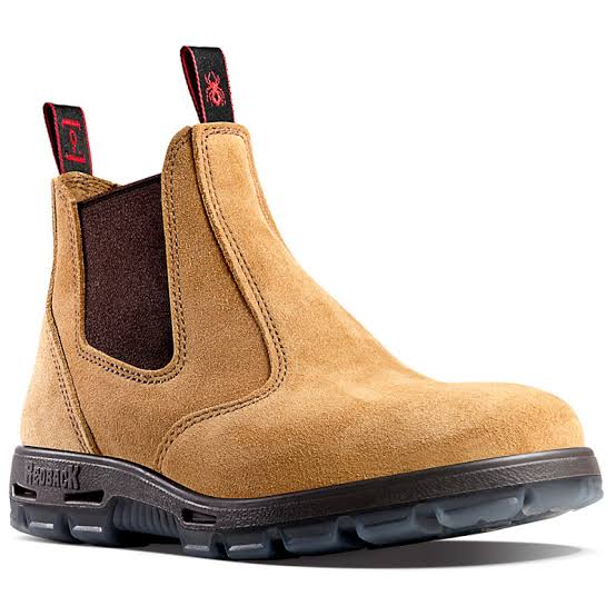 Elastic Sided Safety Toe Banana Suede USBBA