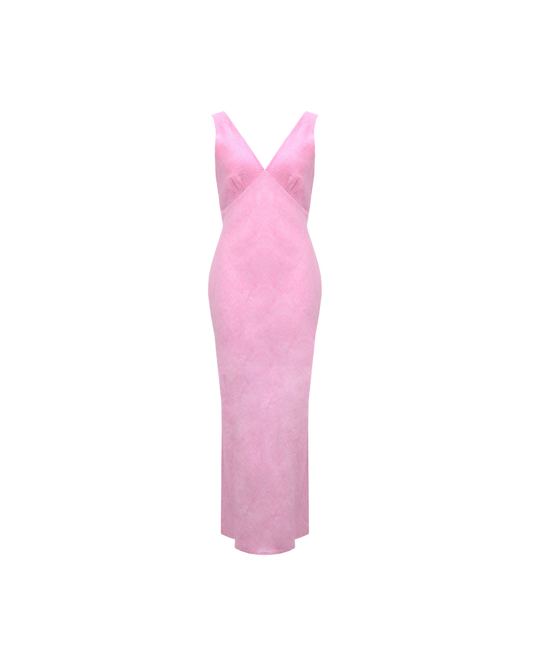 ESME LINEN SLIP DRESS PINK