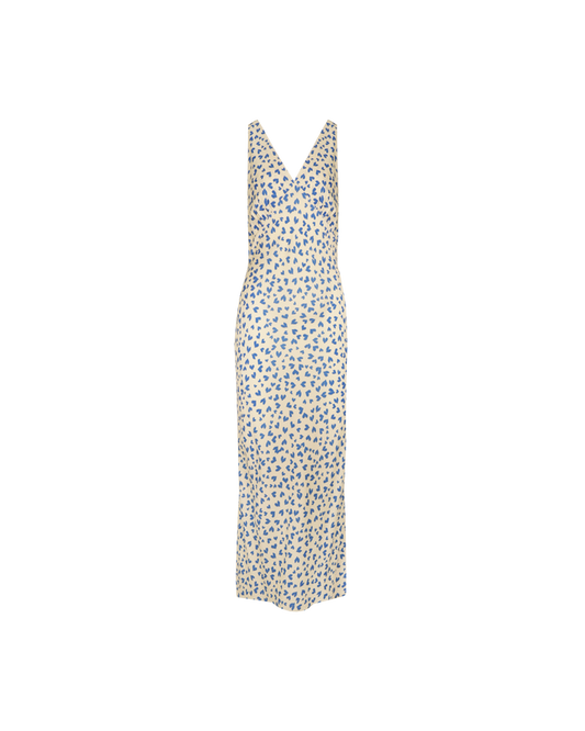 ESME SLIP DRESS BLUE SCATTER HEARTS