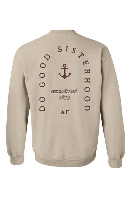 Etched in Sand Crewneck - Hannah's Closet - The Official Boutique for Delta Gamma
