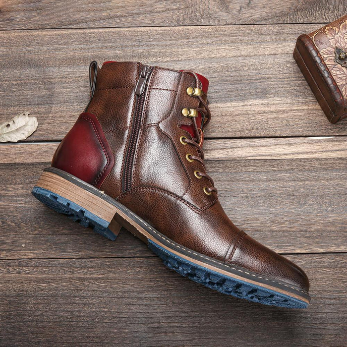 Ethan | Bottes Oxford Artisanales en Simili Cuir