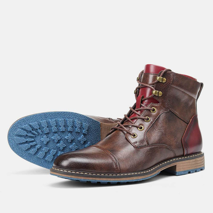 Ethan | Bottes Oxford Artisanales en Simili Cuir