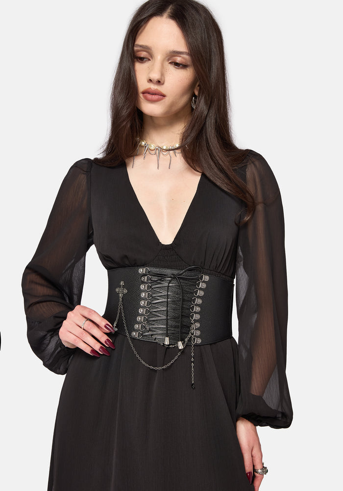 Evelyne Elasticated Corset Waist Belt