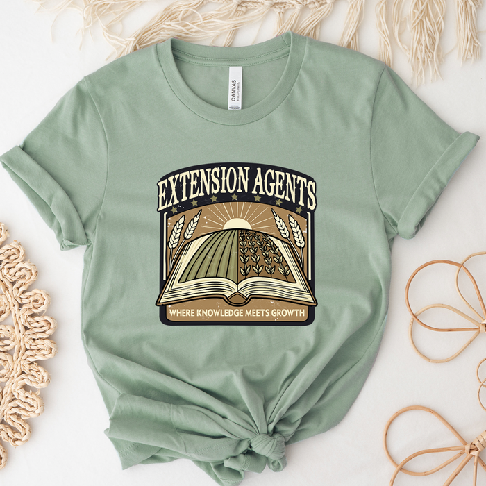 Extension Agents Knowledge Meets Growth- Bella Canvas T-Shirt