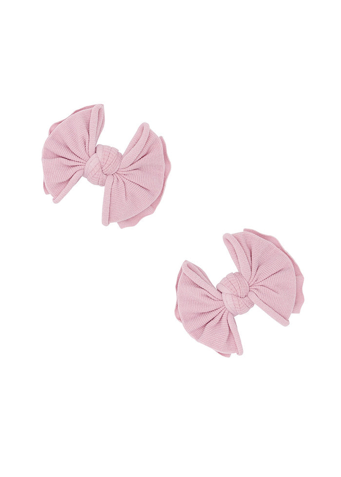 Fab Bow Clips 2-Pack - Wild Orchid