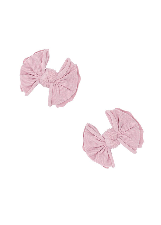 Fab Bow Clips 2-Pack - Wild Orchid