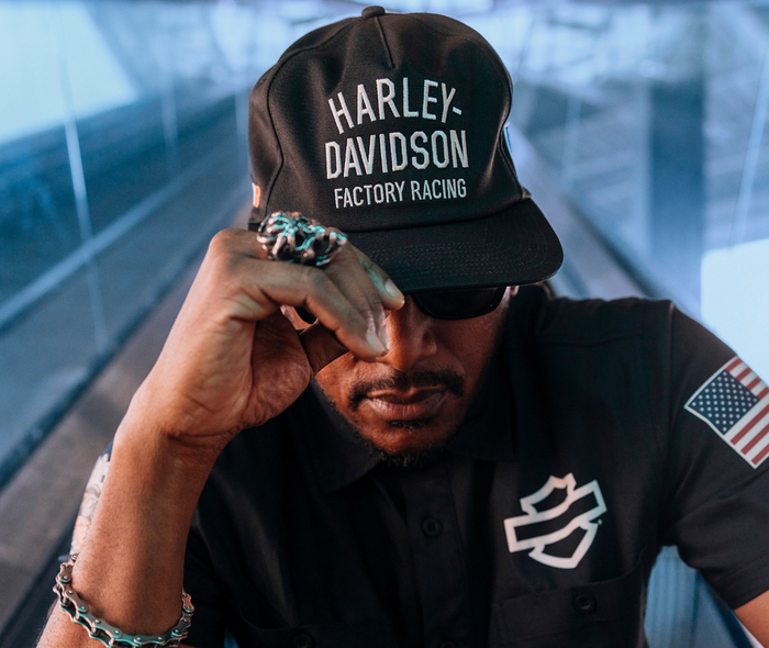Factory Racing Twill Baseball Cap - Harley Black