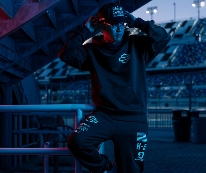 Factory Racing Twill Baseball Cap - Harley Black