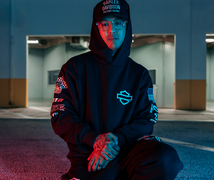 Factory Racing Twill Baseball Cap - Harley Black