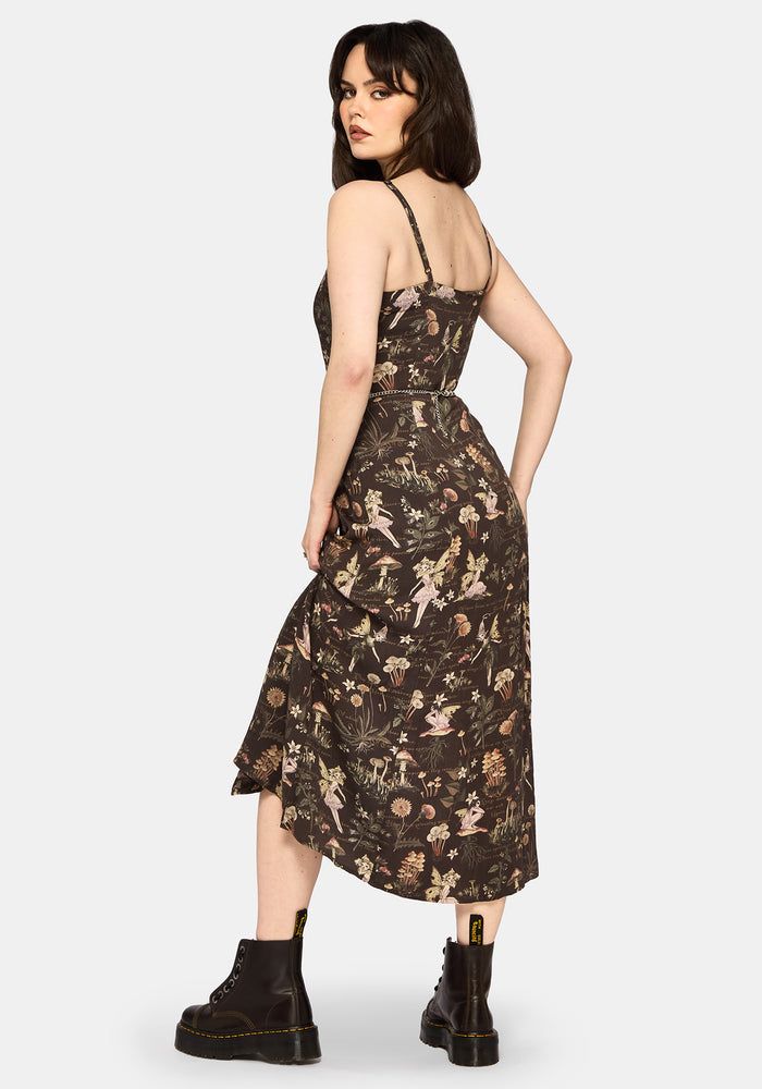 Faela Fairy Button Down Cami Midaxi Dress