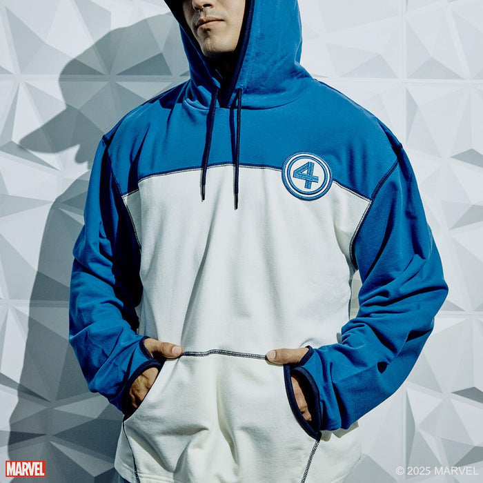 Fantastic Four Classic Two Tone Hoodie - Heroes & Villains-Marvel-Hoodie