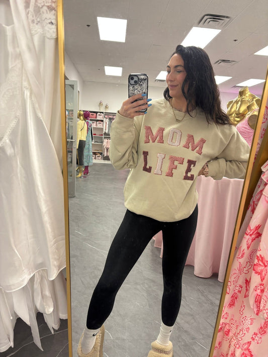Faux Embroidery Mom Life Fleece - Intimate Whispers