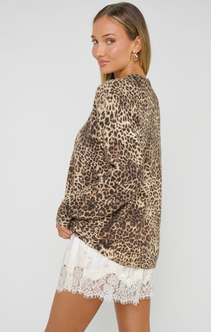 Feel Good Sweater ~ Mod Leopard Knit