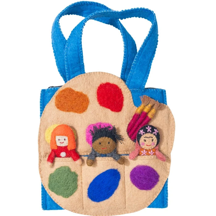 Felt Artist Puppet Bag