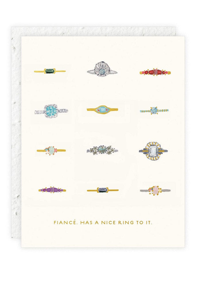 Fiancé Engagement Card