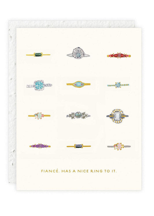 Fiancé Engagement Card