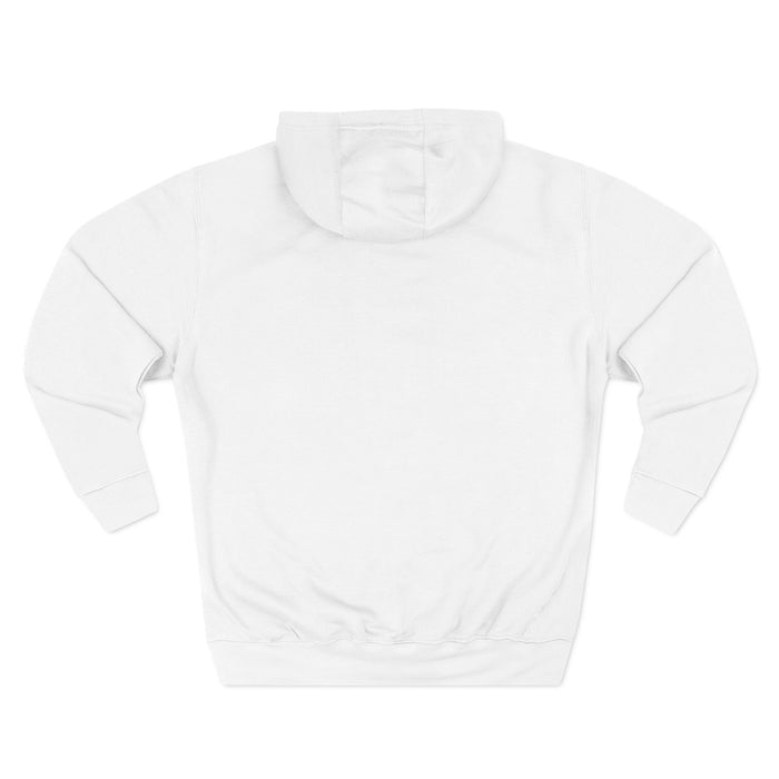 Three-panel hoodie in a fleece cotton/poly blend with adjustable hood and kangaroo pocket for daily casual wear and layering.