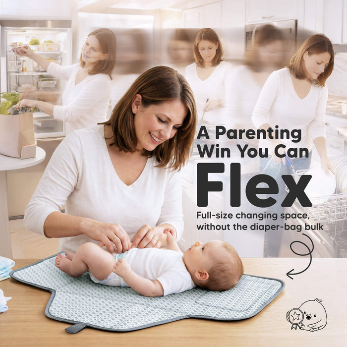 A Parenting Win You Can Flex - Full-size changing space, without the diaper-bag bulk