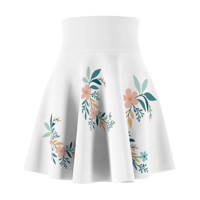 Summer floral skater skirt with a flexible A-line shape designed for relaxed outings, festival outfits and birthday brunches.