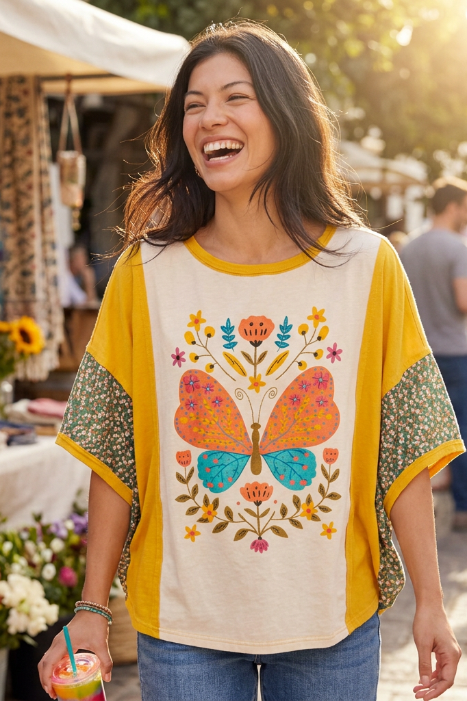 Fluttering Dreams Butterfly Oversized Top-Cute-Trendy-Shop-Womens-Boutique-Clothing-Store
