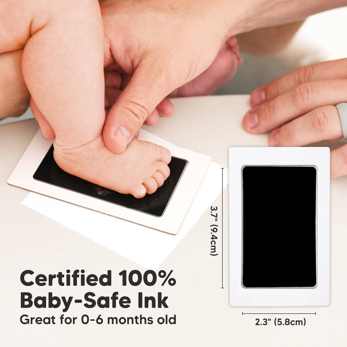Certified 100% Baby-Safe Ink: Great for 0–6 months old, 2.3" x 3.7" (5.8cm x 9.4cm)