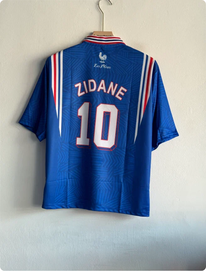 FRANCE 1996 FANTASY KIT ZIDANE FIVESLEEVE POLO PRINTED