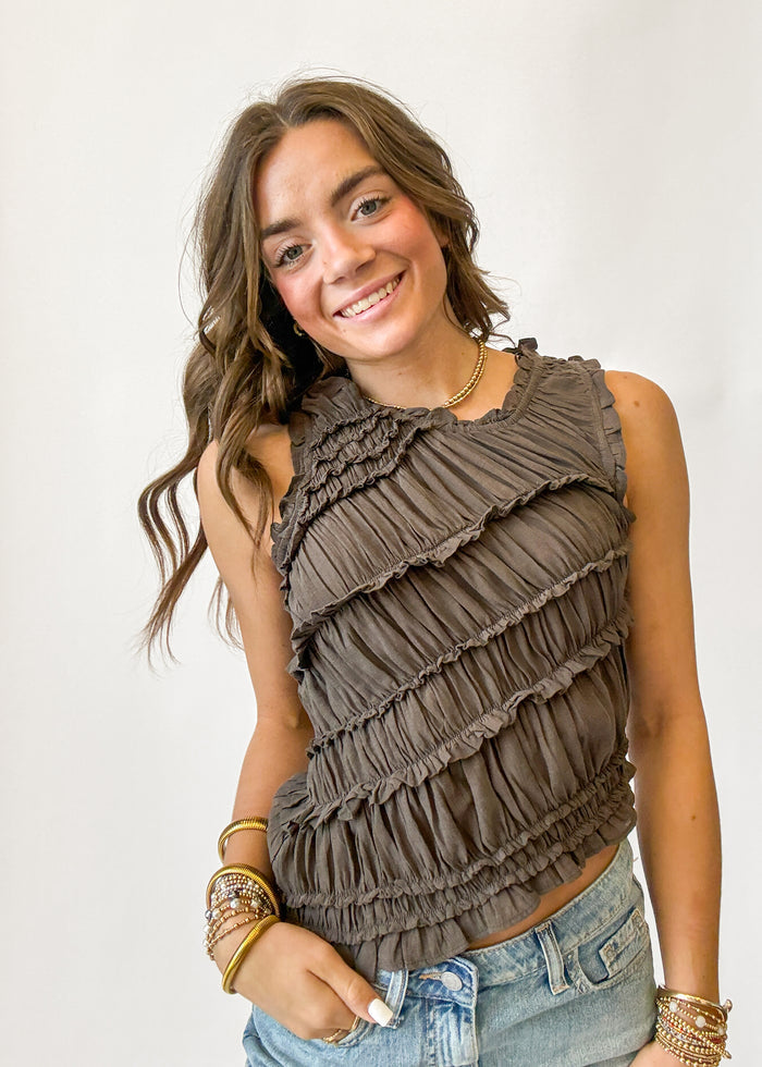 Free People Pink Sands Smocked Top