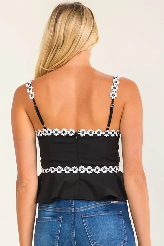 Fresh Picked Black Peplum Tank-Cute-Trendy-Shop-Womens-Boutique-Clothing-Store