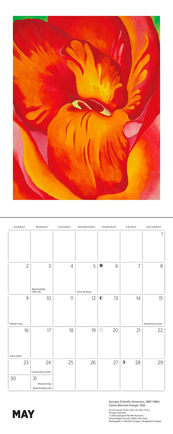 Georgia O'Keeffe 2027 Mini Wall Calendar