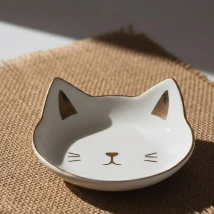Gold Cat Trinket Dish