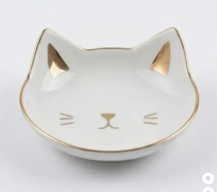 Gold Cat Trinket Dish
