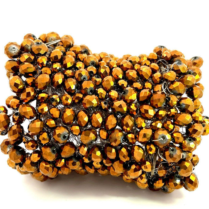 Style the Gold Luxe Crystal Cascade Extra Large Statement Bracelet exclusively at Born To Glam