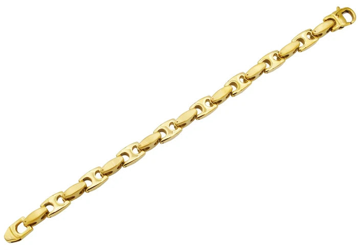 Gold Plated Stainless Steel Anchor Chain Bracelet