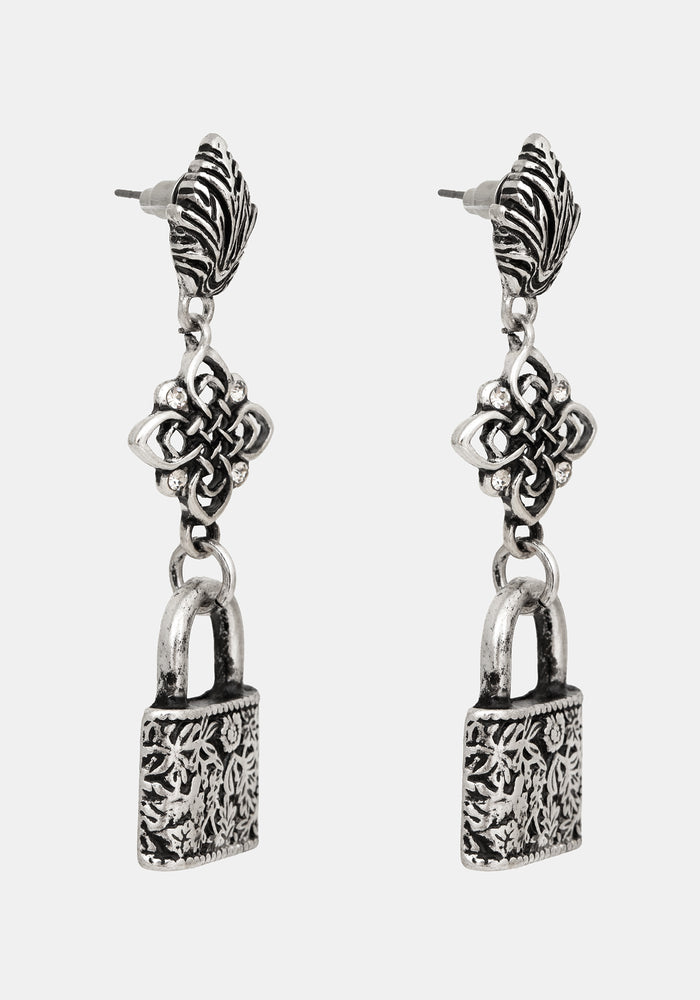 Gorthe Padlock Drop Earrings