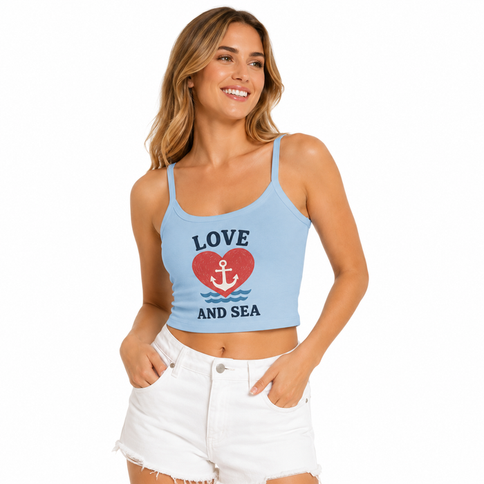 Tank tops for women cropped with thick spaghetti straps