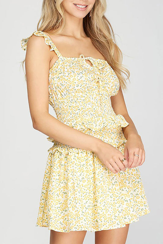 Great Places Floral Skirt & Top SET-Cute-Trendy-Shop-Womens-Boutique-Clothing-Store